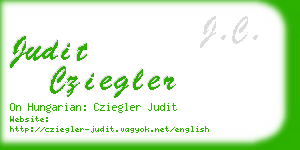 judit cziegler business card